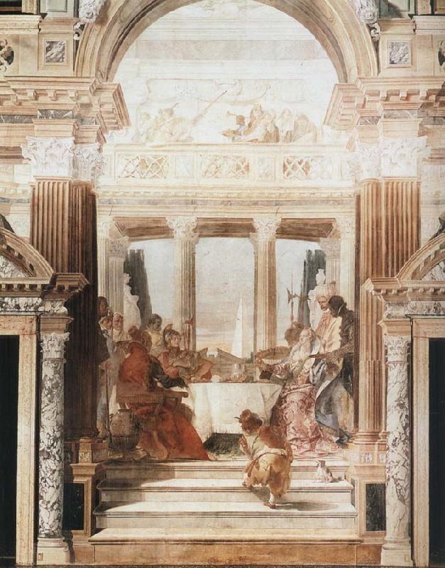 Giovanni Battista Tiepolo Cleopatra-s Banquet Sweden oil painting art